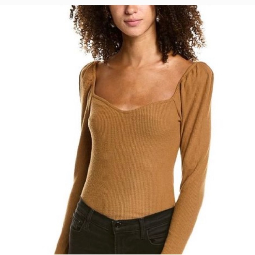 NWT nation Ltd ashlynn sweetheart top in cinnamon stick